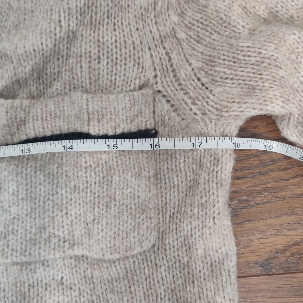 *Theory Cream Cardigan with Black Accents – Size S - Picture 7 of 9